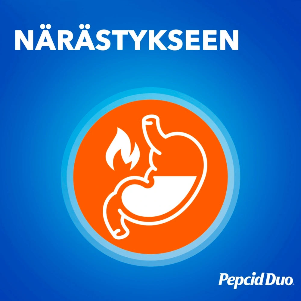 PEPCID DUO 10 mg/165 mg/800 mg purutabletti närästykseen