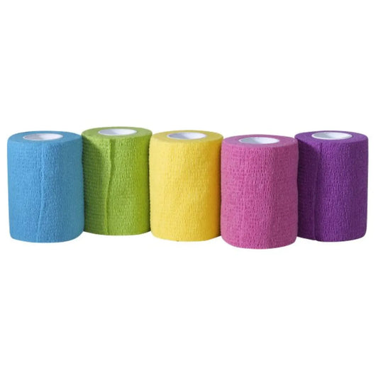 Pharmacare Tukiside Sport – kirkas värivalikoima 10 kpl – Itsekiinnittyvä tukiside urheiluvammojen tueksi