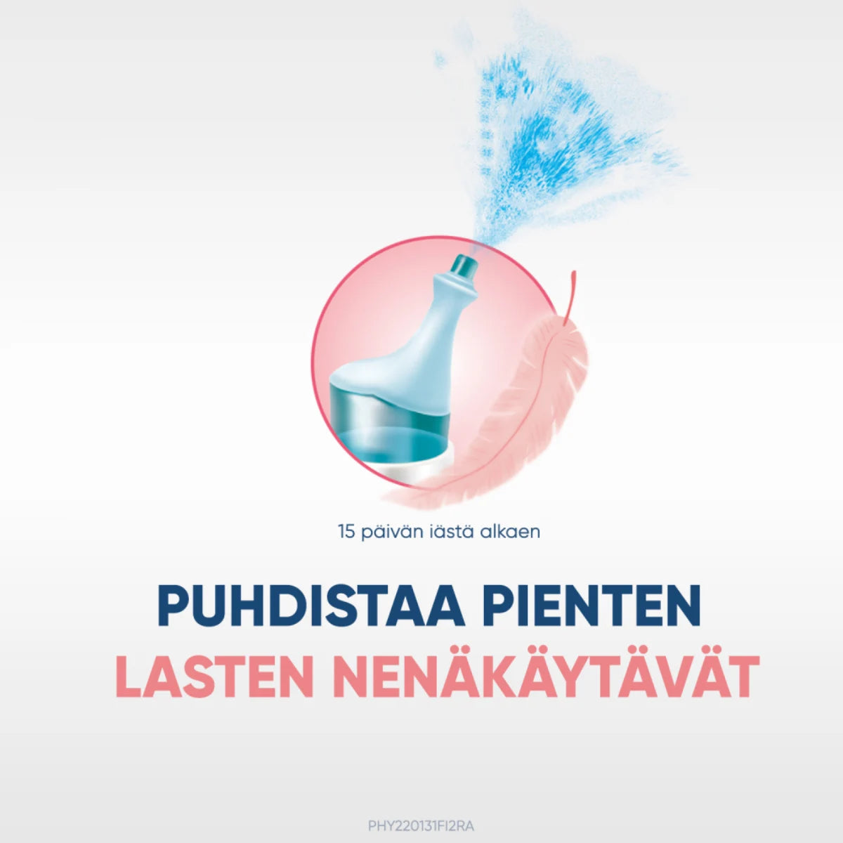 PHYSIOMER Baby Mist nenähuuhde lapsille puhdistaan pienten lasten nenäkäytävät