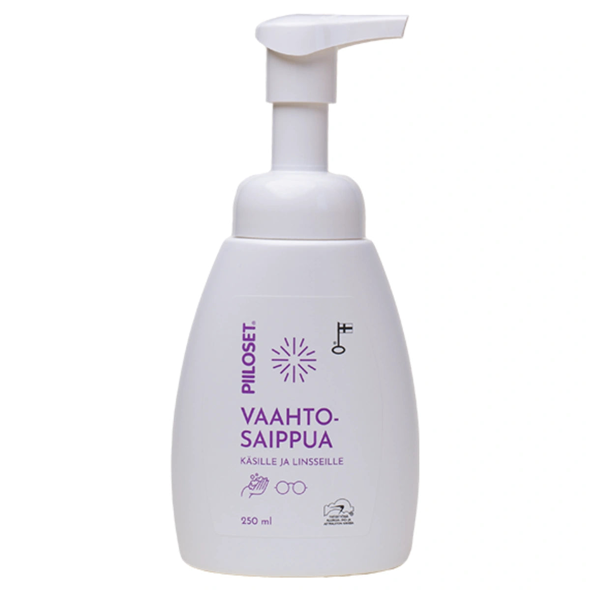 Piiloset vaahtosaippua 250 ml käsille ja linsseille