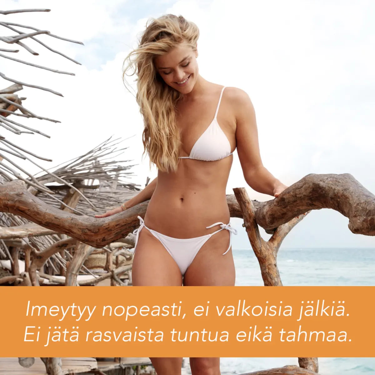 PIZ BUIN Moisturising Sun Lotion SPF30 aurinkosuojavoide 200 ml imeytyy nopeasti