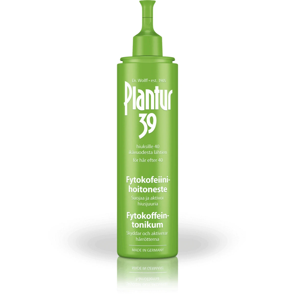 PLANTUR 39 Fytokofeiinihoitoneste hiusjuurille 200 ml suojaa ja aktivoi hiusjuuria