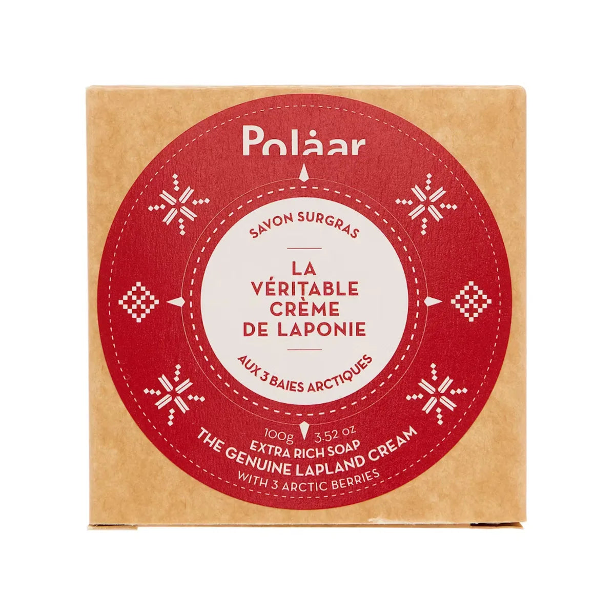 Polaar Lapland Extra Rich Cleansing Bar 100 g – Ravitseva ja hellävarainen puhdistussaippua