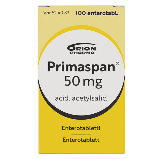 PRIMASPAN 50 mg enterotabletti 100 kpl