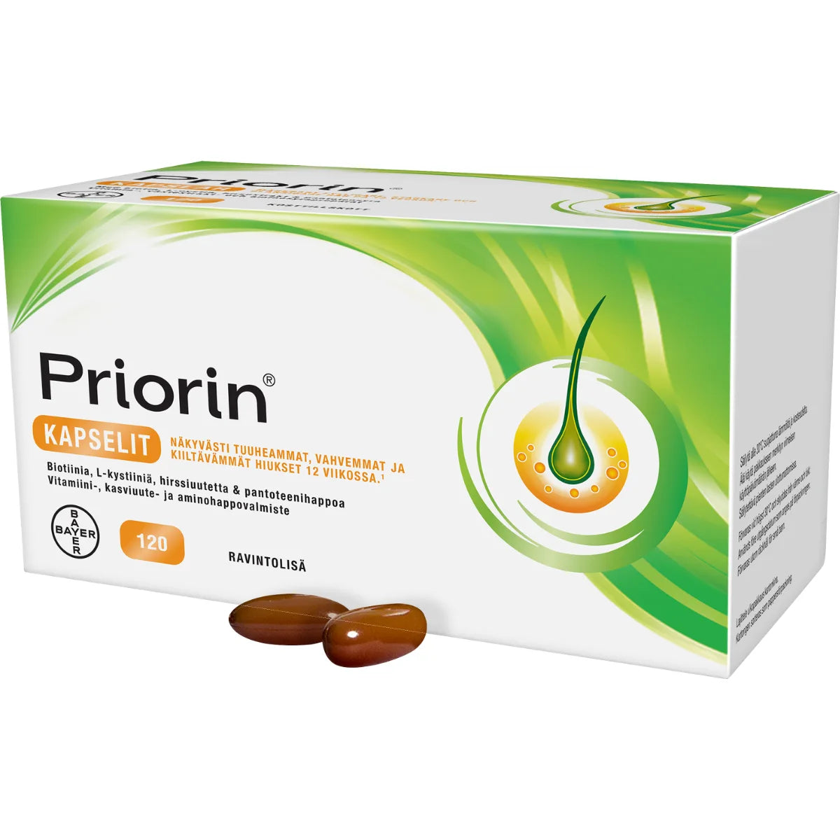 Priorin kapseli 120 kpl ravintolisä