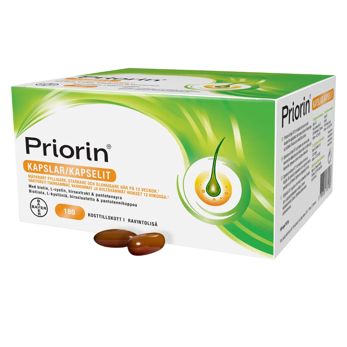 Priorin® Kapselit 180 kpl –&nbsp;Suomen ostetuin hiusravintolisä
