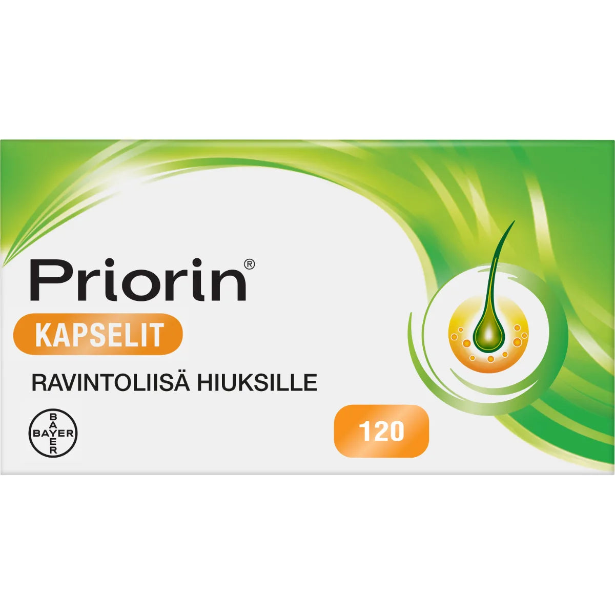Priorin kapseli 120 kpl ravintolisä hiuksille