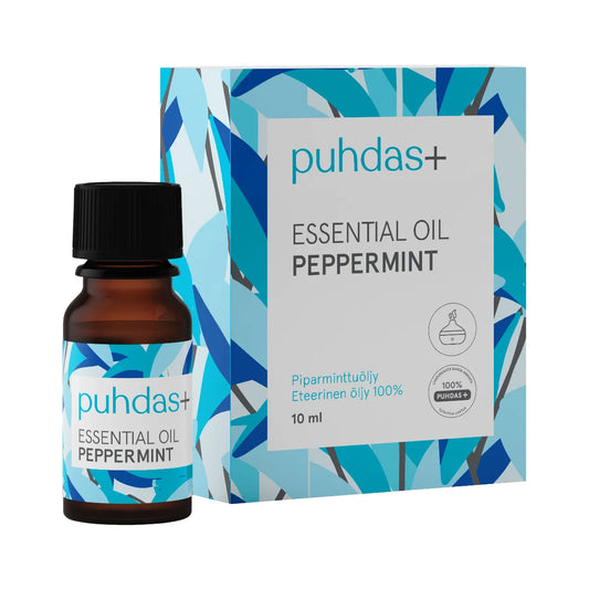 PUHDAS+ 100 % Essential Oil Peppermint eteerinen piparminttuöljy 10 ml