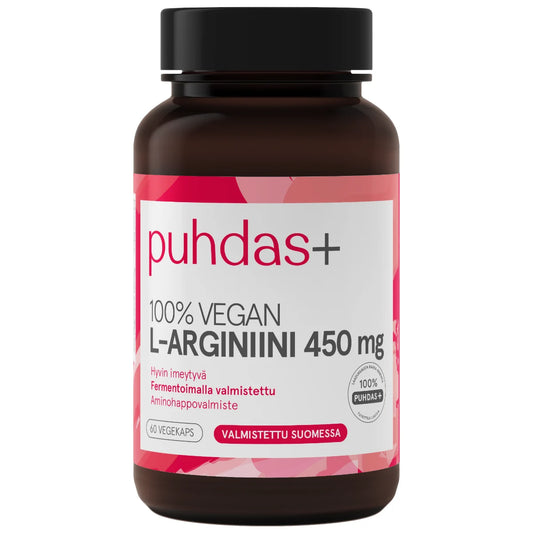 Puhdas+ L-Arginiinikapseli 450 mg 60 kpl