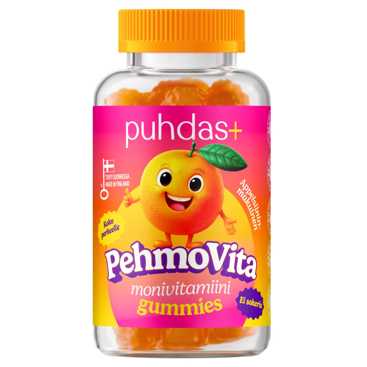 Puhdas+ PehmoVita monivitamiini gummies 75 kpl