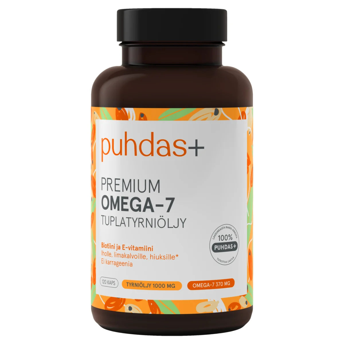 PUHDAS+ Premium Omega-7 kapseli 120 kpl