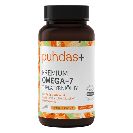 PUHDAS+ Premium Omega-7 kapseli 60 kpl