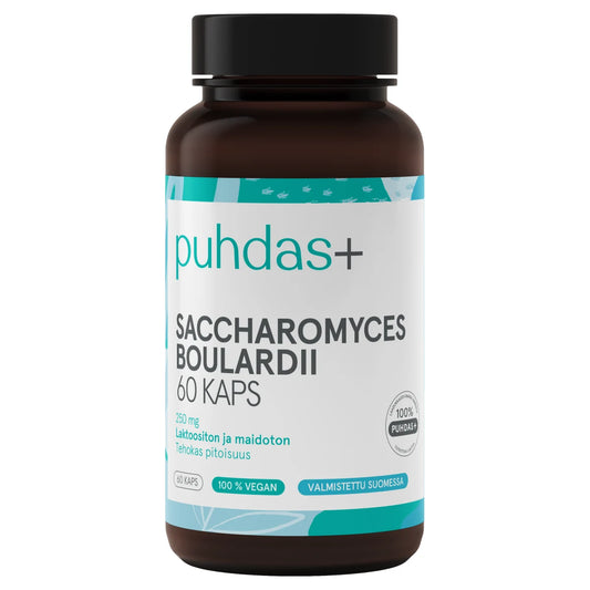 PUHDAS+ Saccharomyces boulardii 250 mg kapseli 60 kpl