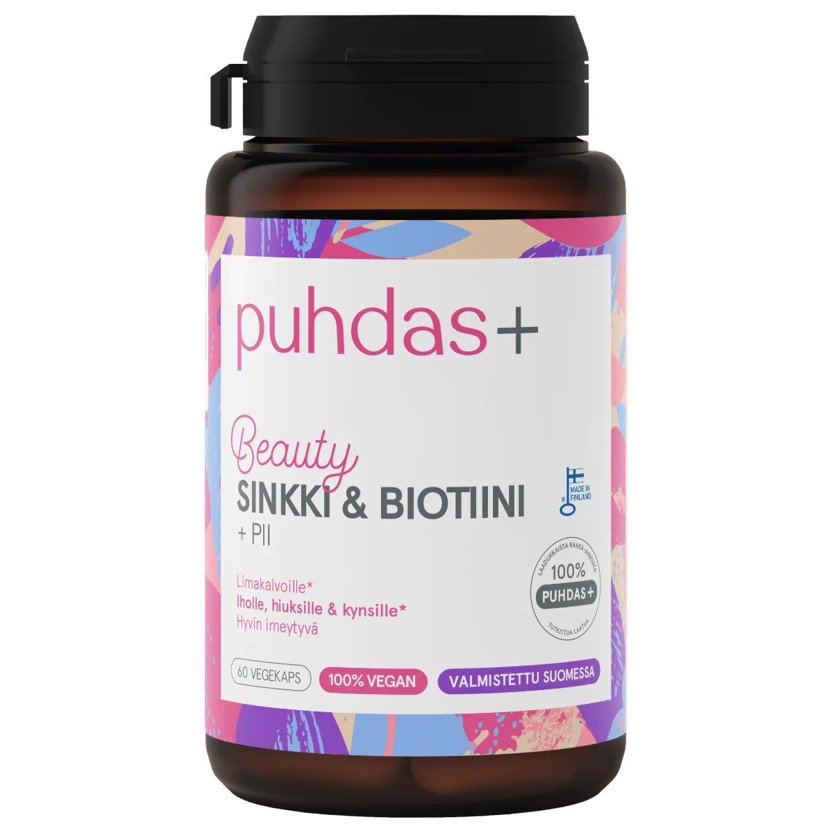 Puhdas+ Sinkki & Biotiini +Pii 60 kaps