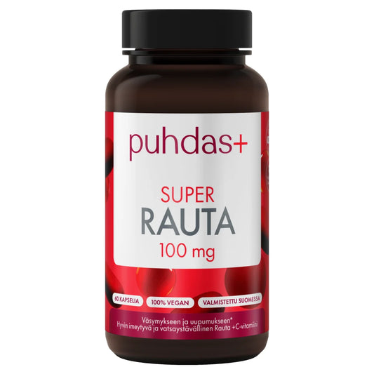 Puhdas+ Super rauta 100 mg 60 kaps