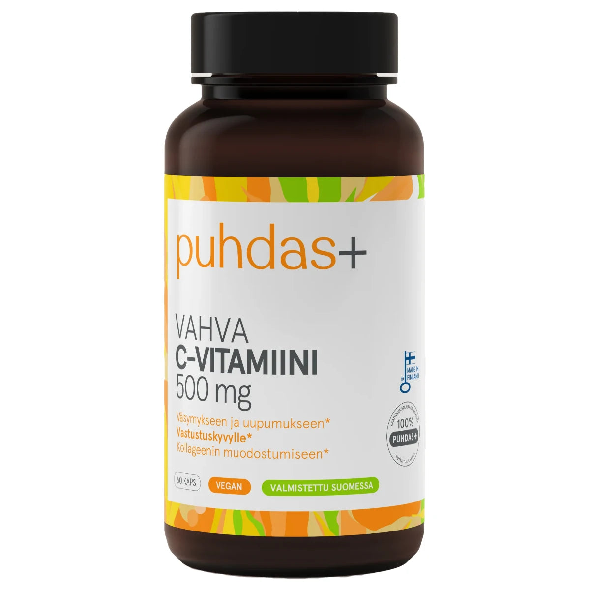 Puhdas+ Vahva C-vitamiini 500 mg 60 kaps