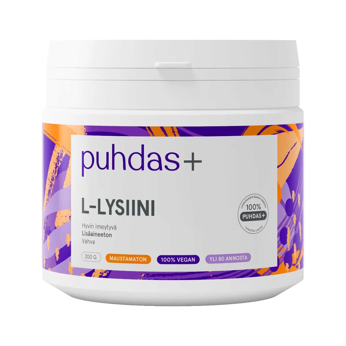 PUHDAS+ L-Lysiini 200 g
