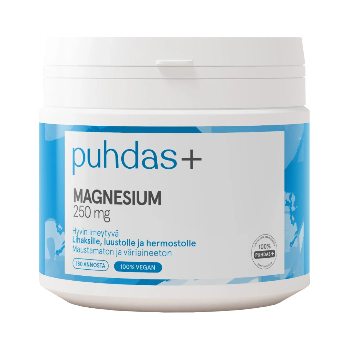 PUHDAS+ Magnesiumsitraatti 250 mg jauhe 200 g