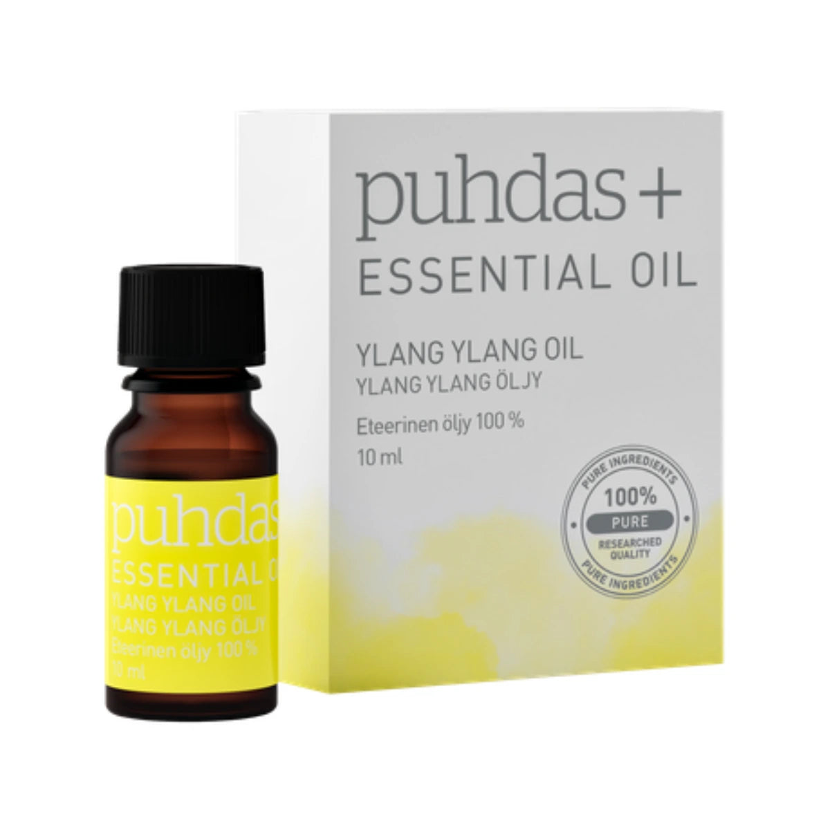 PUHDAS+ 100 % Premium essential oil, Ylang Ylang 10 ml eteerinen öljy