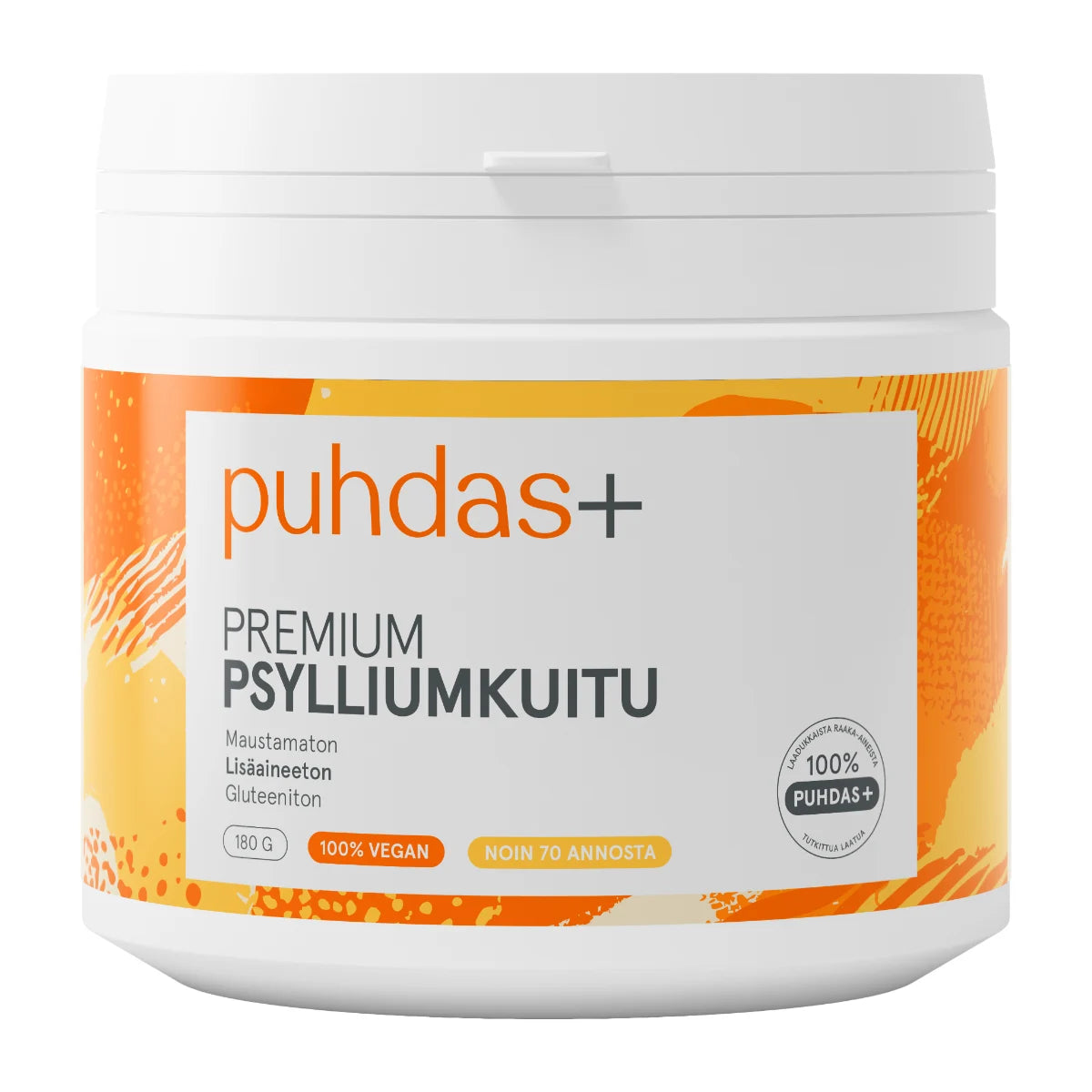 PUHDAS+ Premium psyllium kuitu 180 g