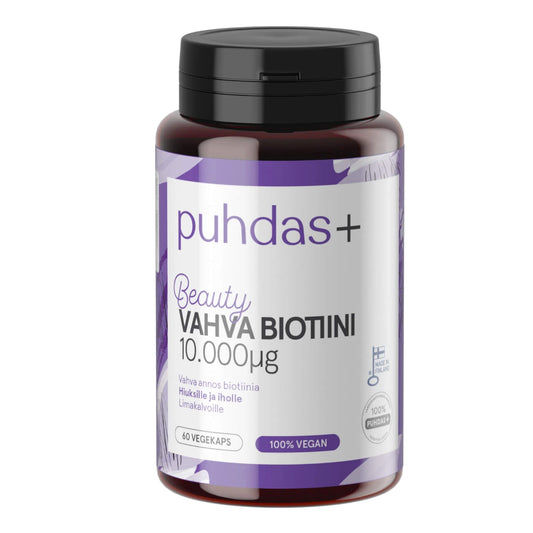 PUHDAS+ Vahva Biotiini 10.000 µg kapseli 60 kpl