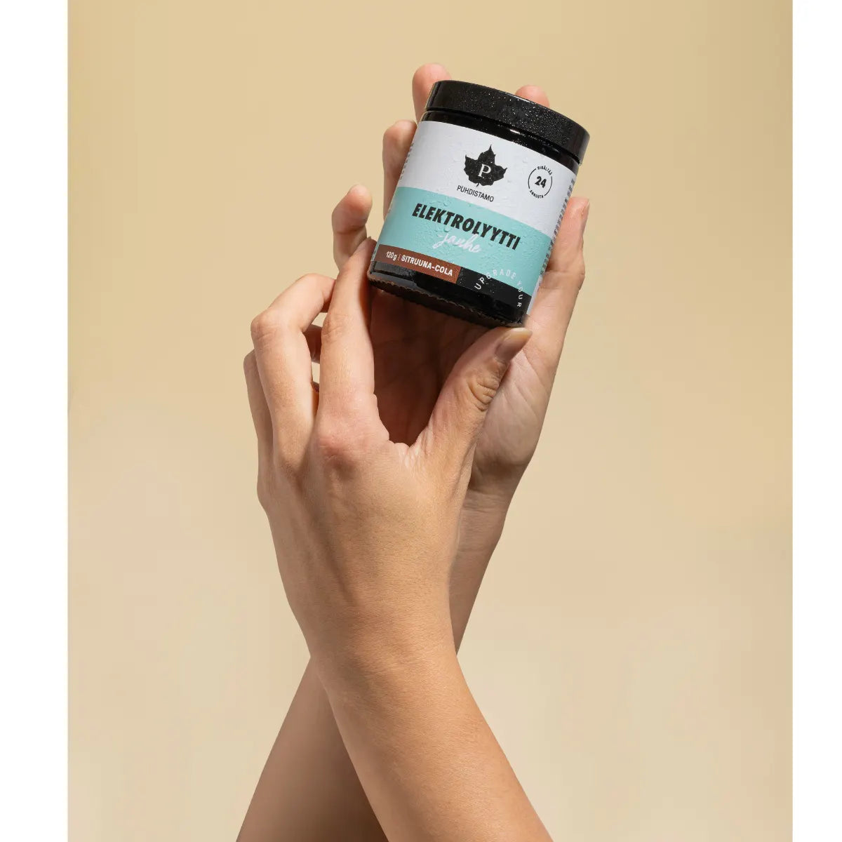 Puhdistamo Athletics Elektrolyyttijauhe Sitruuna-Cola 120 g nestetasapainon ylläpitoon