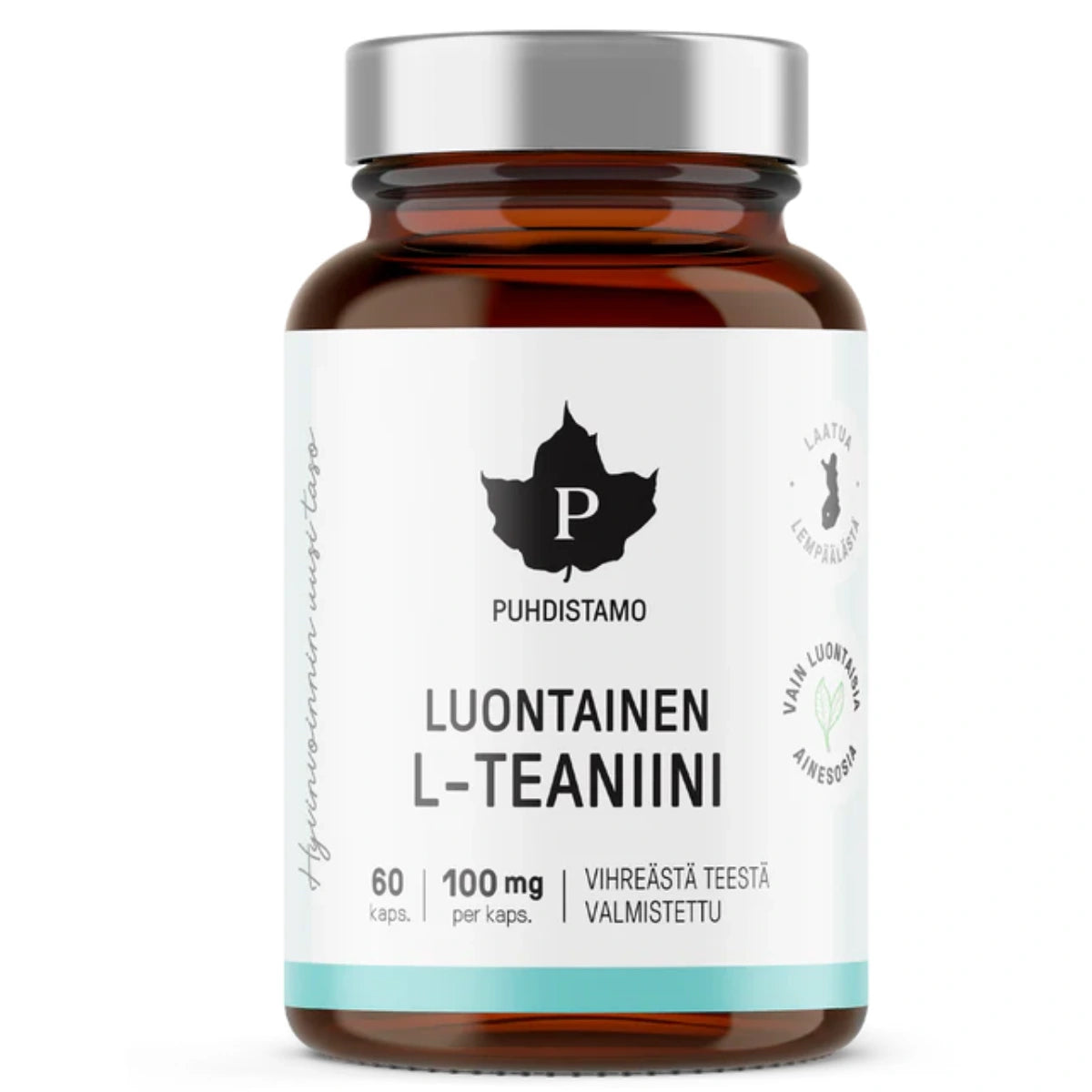 PUHDISTAMO Luontainen L-teaniini 100 mg kapseli 60 kpl