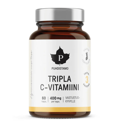 PUHDISTAMO Tripla C-Vitamiini 400 mg kapseli 60 kpl