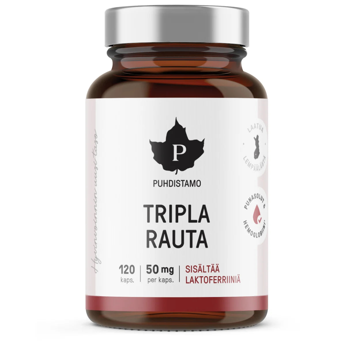 PUHDISTAMO Tripla Rauta kapseli 120 kpl