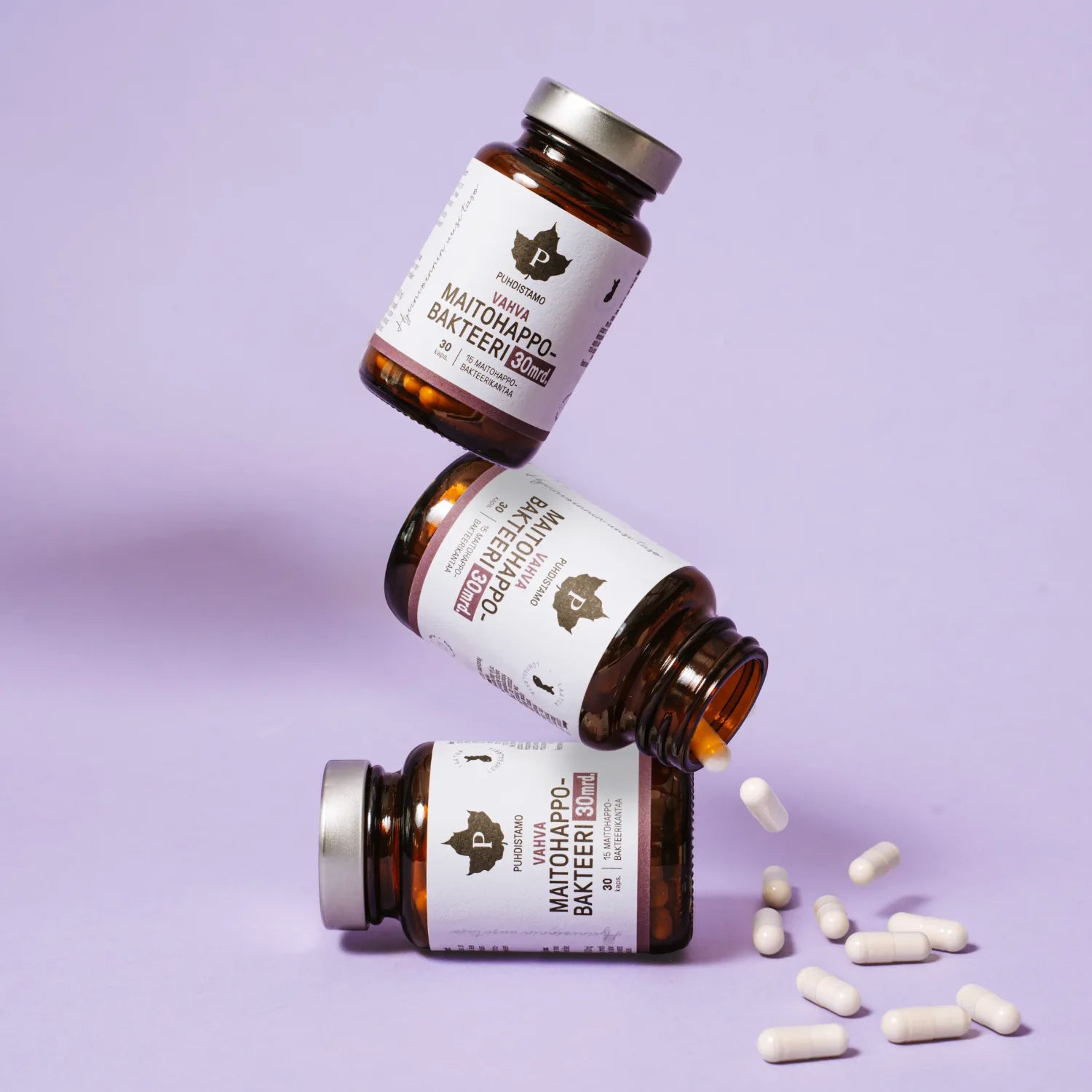 Puhdistamo Vahva Maitohappobakteeri 30 mrd. – lisä- ja täyteaineeton kapseli