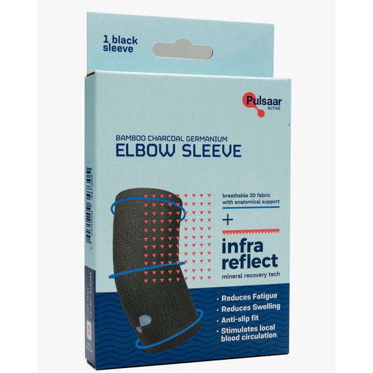 Pulsaar Active Bamboo Charcoal Germanium Elbow Sleeve Black