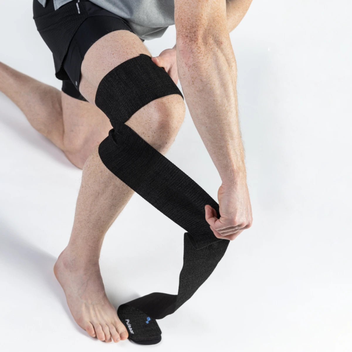 Pulsaar Active elastinen kompressiotuki musta asteittainen kompressio