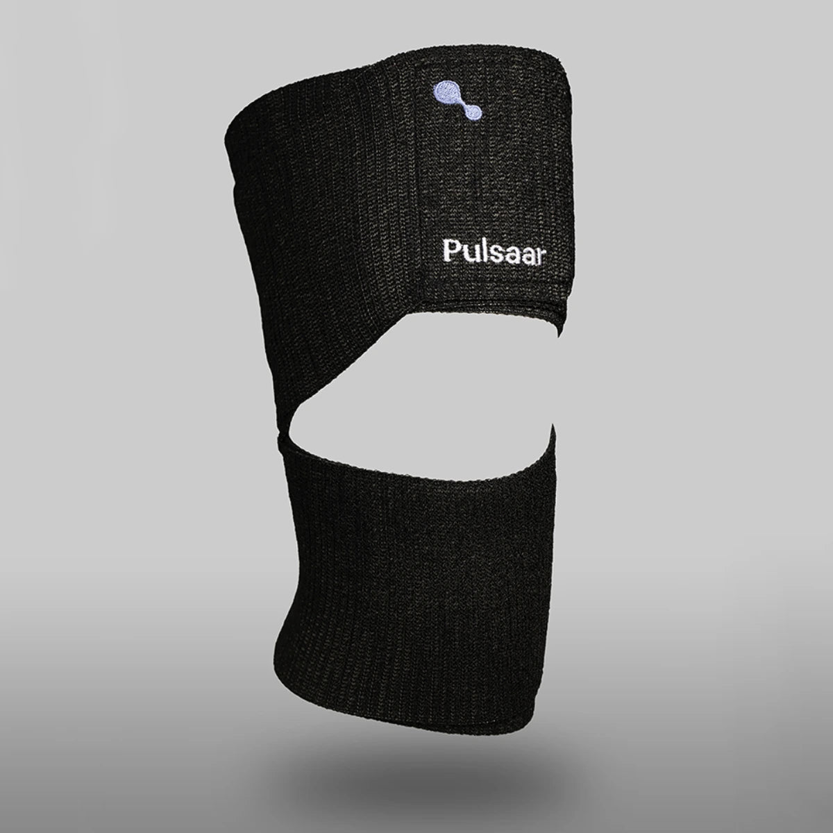 Pulsaar Active elastinen kompressiotuki musta, säädettävä kiinnitys