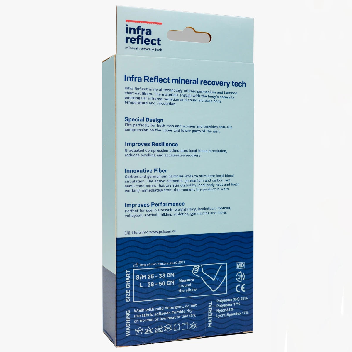 Pulsaar Active kompressiotuki käsivarteen / kyynärpäähän, pakkaus
