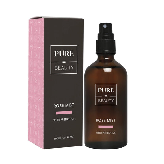 PURE=BEAUTY Rose Mist + Prebiotics kasvosuihke 100 ml kosteuttava ja rauhoittava kasvomisti