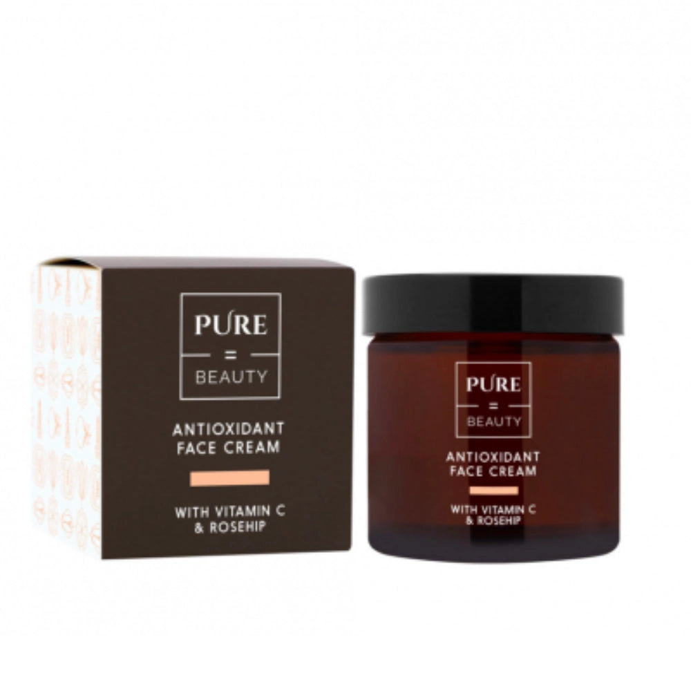 PURE=BEAUTY Antioxidant Face Cream kasvovoide 60 ml, runsaasti luonnon antioksidantteja sekä C- ja E-vitamiineja sisältävä kasvovoide