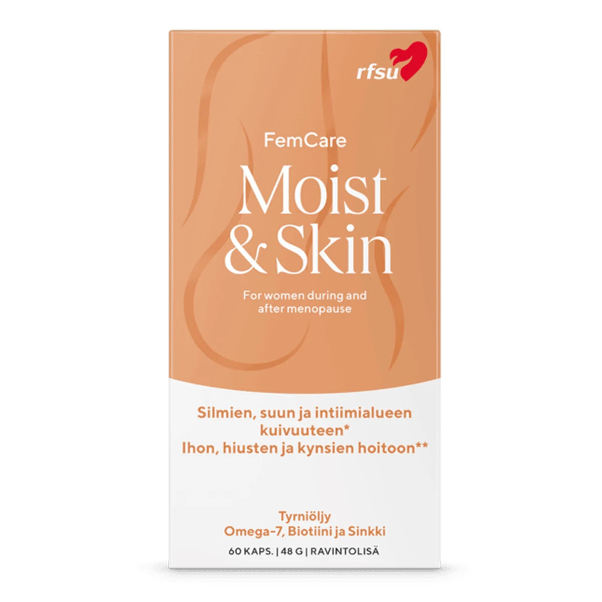 RFSU Fem Care moist skin 60 kapselia, sisältää tyrniöljyä