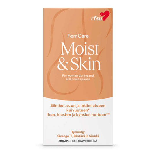 RFSU Fem Care moist skin 60 kapselia, sisältää tyrniöljyä