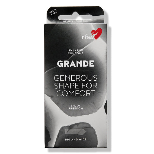 RFSU Grande Kondomi 10 kpl kookas kondomi liukuvoiteella