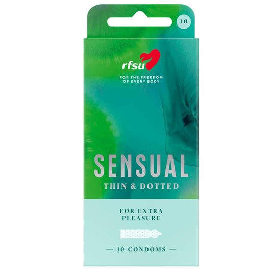 RFSU Sensual ohut juomukondomi 10 kpl – Thin & Dotted