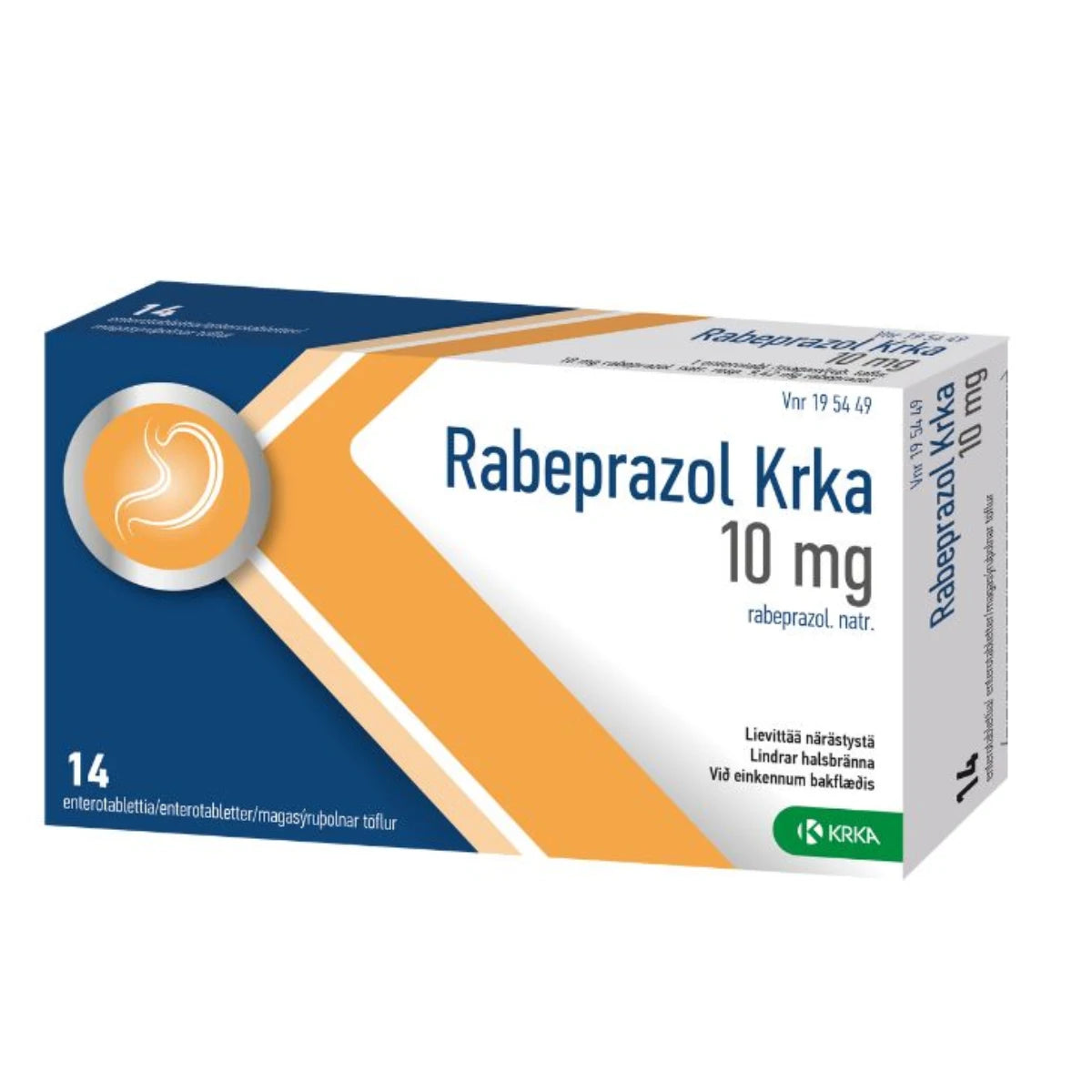RABEPRAZOL KRKA 10 mg enterotabletti 14 kpl