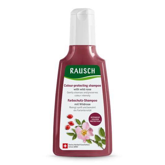 Rausch Väriä suojaava Villiruusu Shampoo 200 ml – Suojaa väriä ja vahvistaa hiuksia
