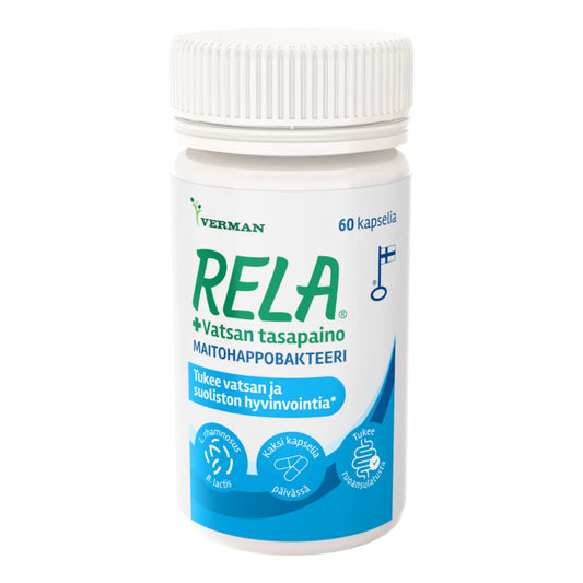 Rela + Vatsan tasapaino maitohappobakteeri 60 kpl