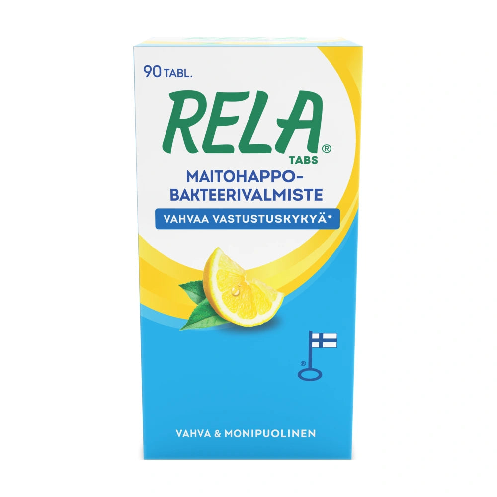 RELA Tabs Sitruuna tabletti 90 kpl maitohappobakteerivalmiste