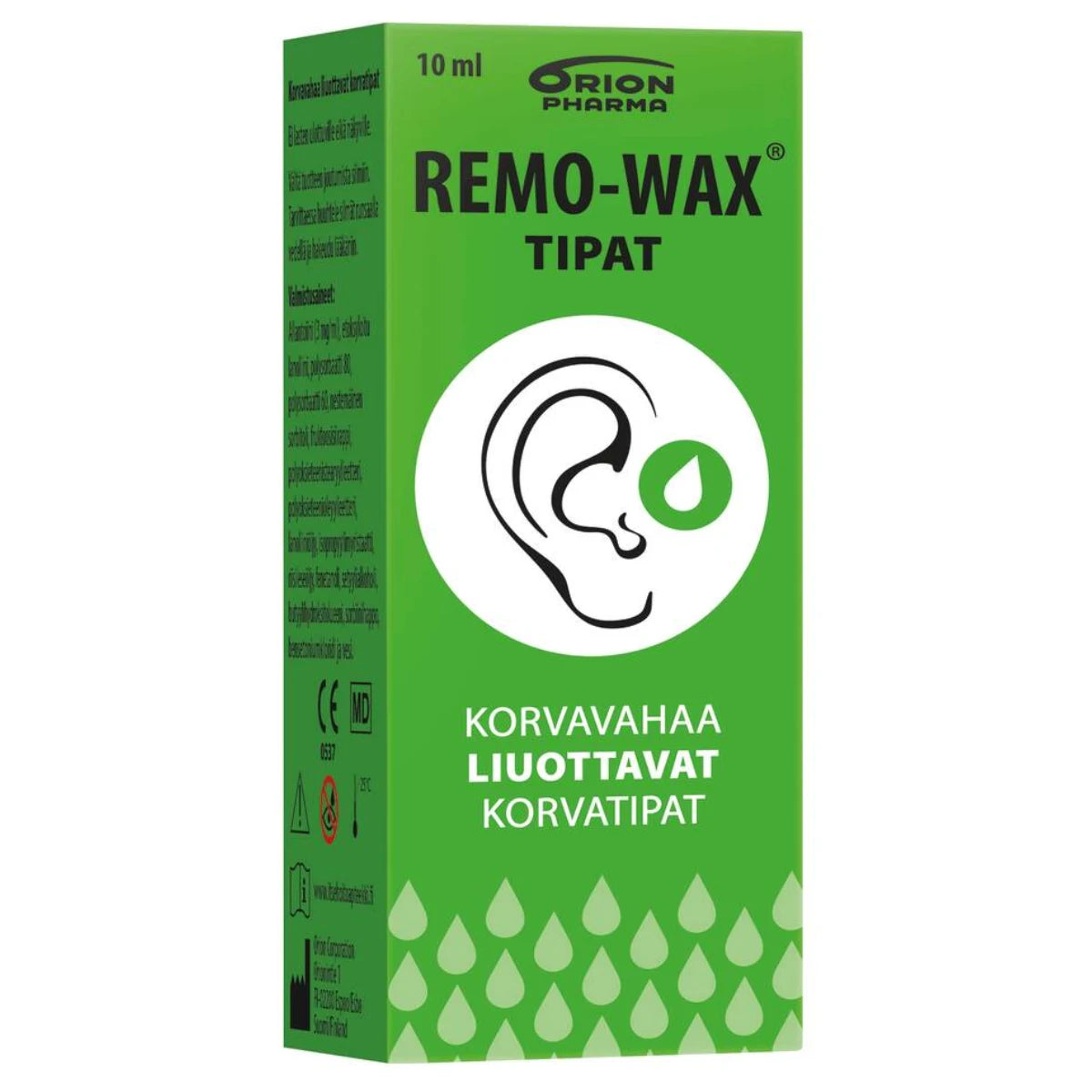 REMO-WAX korvatipat 10 ml korvakäytävän puhtaanapitoon