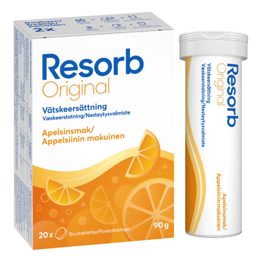 RESORB Original appelsiini glukoosi-elektrolyytti poretabletti 2x10 kpl