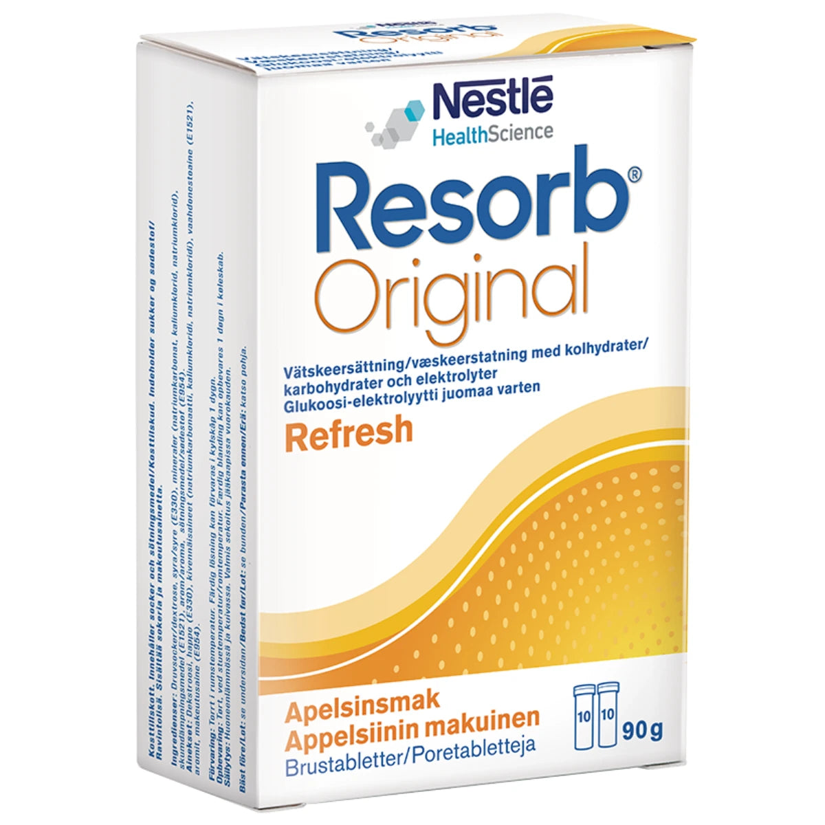 RESORB Original appelsiini glukoosi-elektrolyytti poretabletti 2x 10 tabl