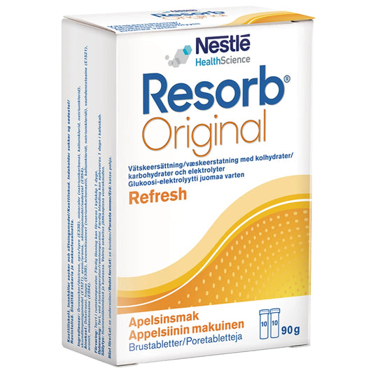 RESORB Original appelsiini glukoosi-elektrolyytti poretabletti 2x 10 tabl