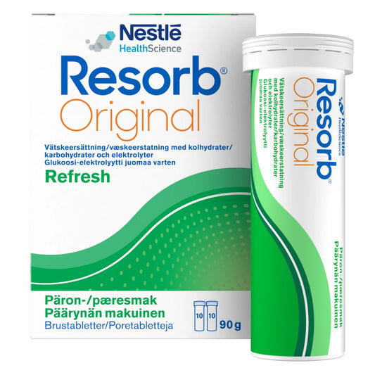 RESORB Original päärynä glukoosi-elektrolyytti poretabletti 2x 10 kpl