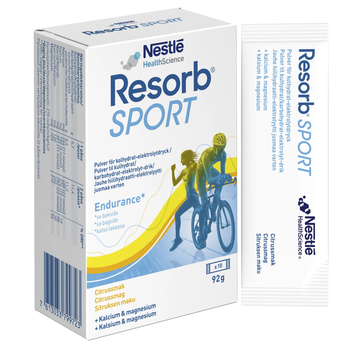 RESORB Sport glukoosi-elektrolyyttivalmiste 10 kpl